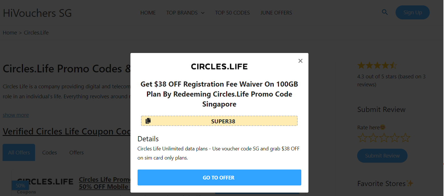 hivouchers circles life promo code
